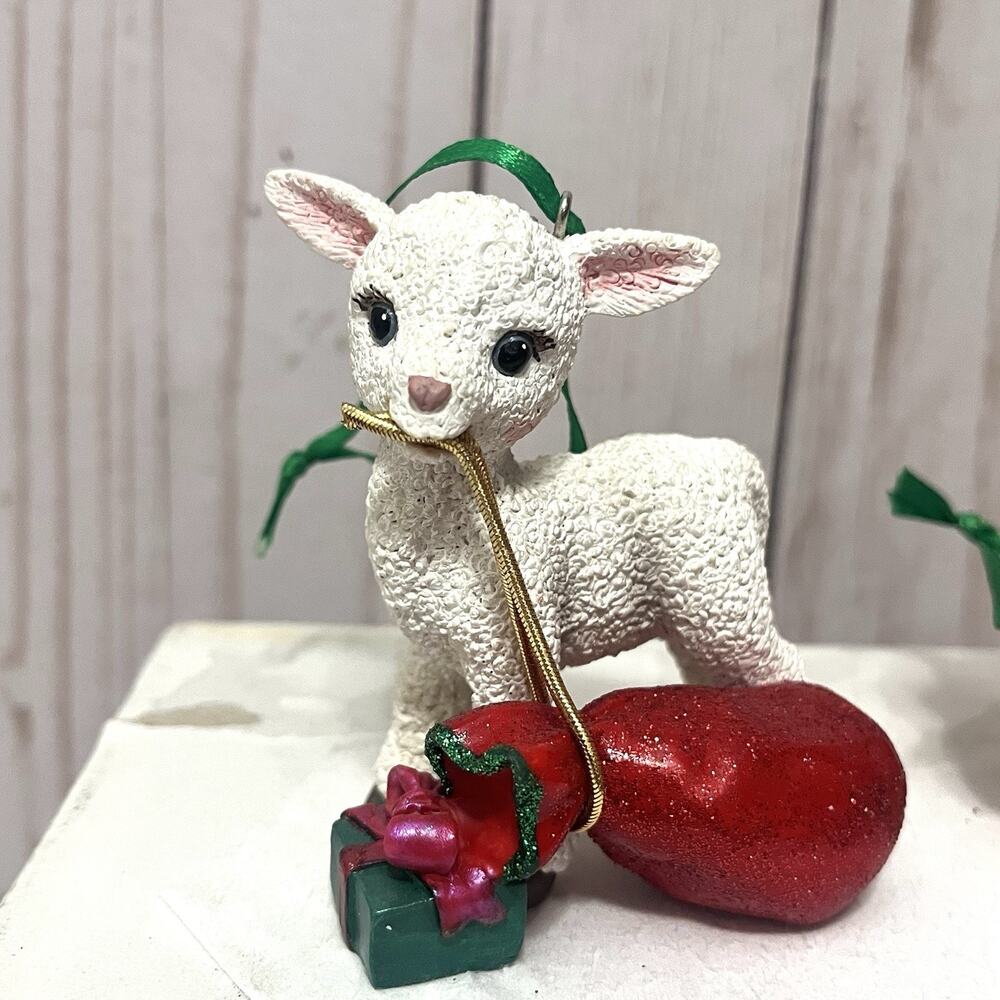 Danbury Mint The Baby Animals Collection Christmas Lamb Ornament NEW!!